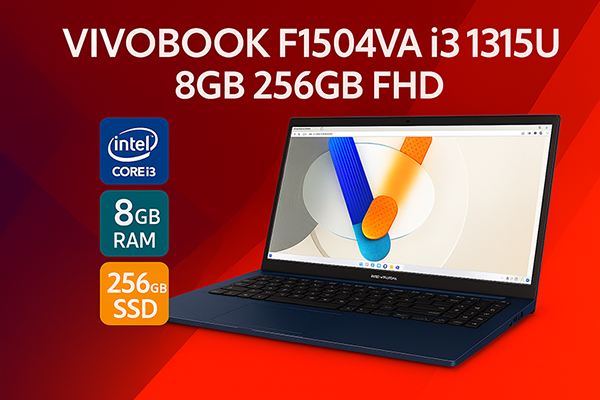 لپ تاپ ایسوس مدل ASUS Vivobook F1504VA i3 1315U 8GB 256GB FHD