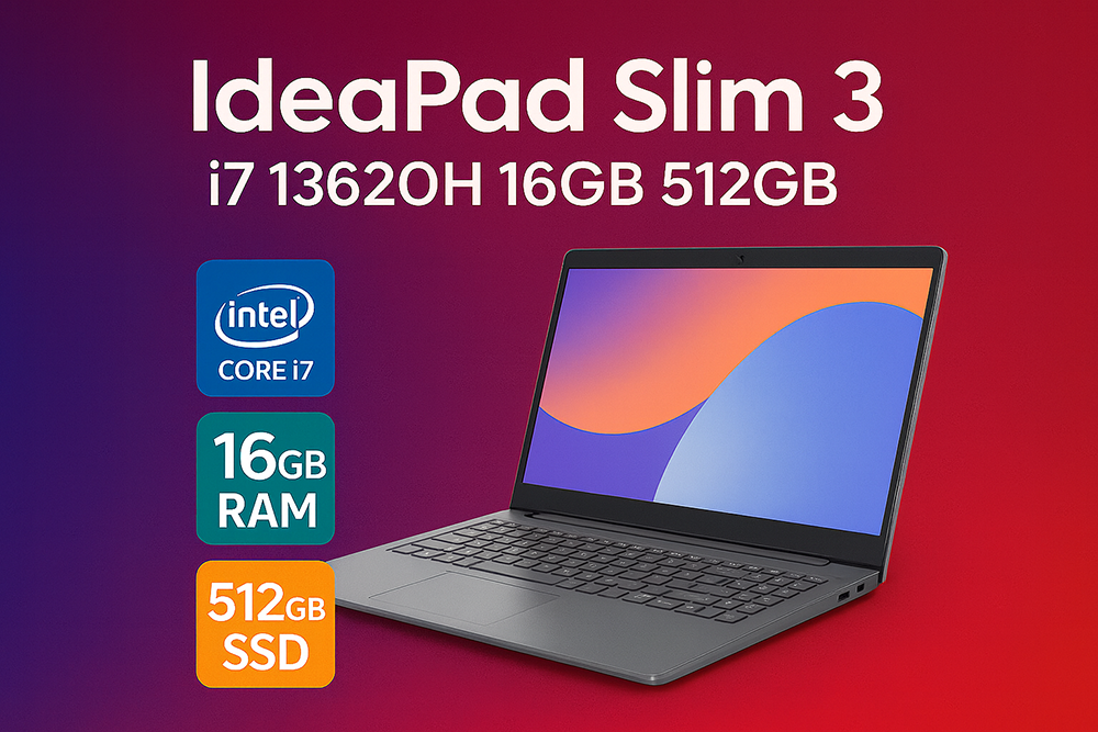 لپ تاپ لنوو مدل LENOVO IdeaPad Slim 3 i7 13620H 16GB 512GB 15.3" FHD